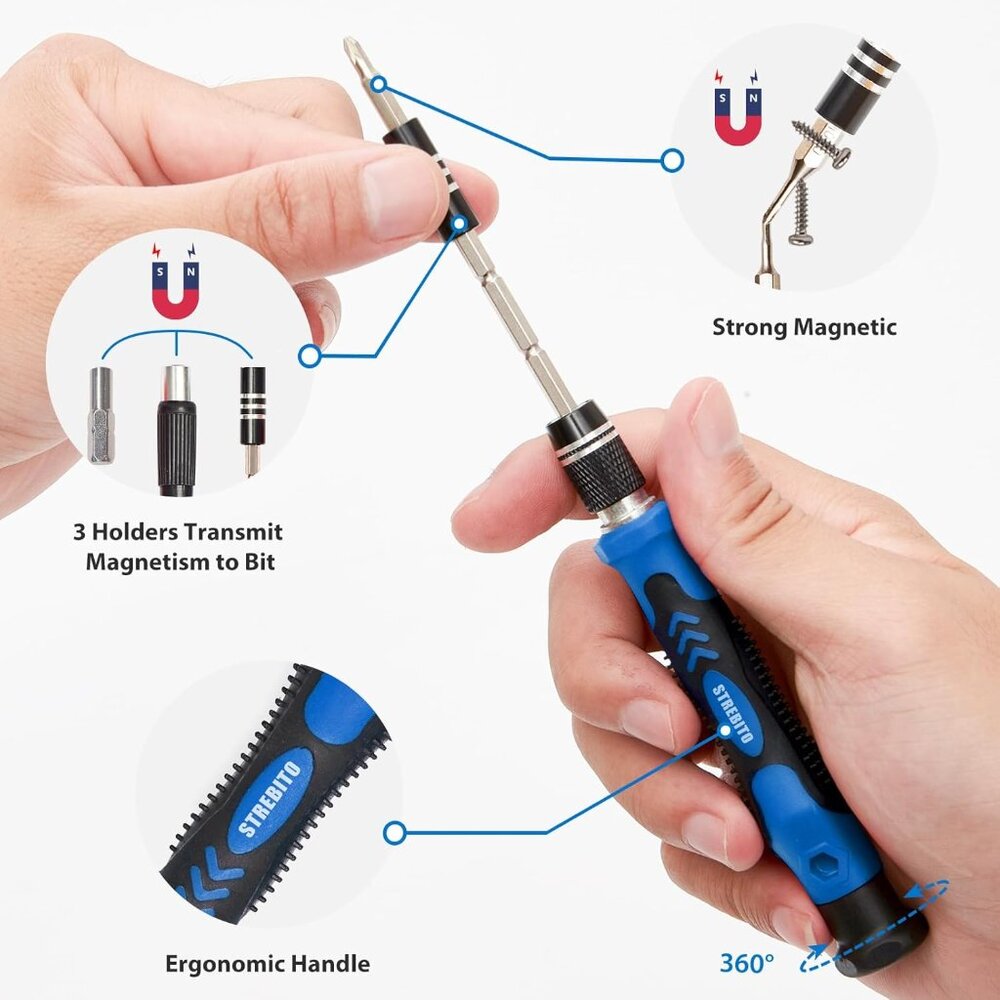 Electronics Precision Screwdriver Sets 142-Piece with 120 Bits Magnetic Repair T - Picture 3 of 8